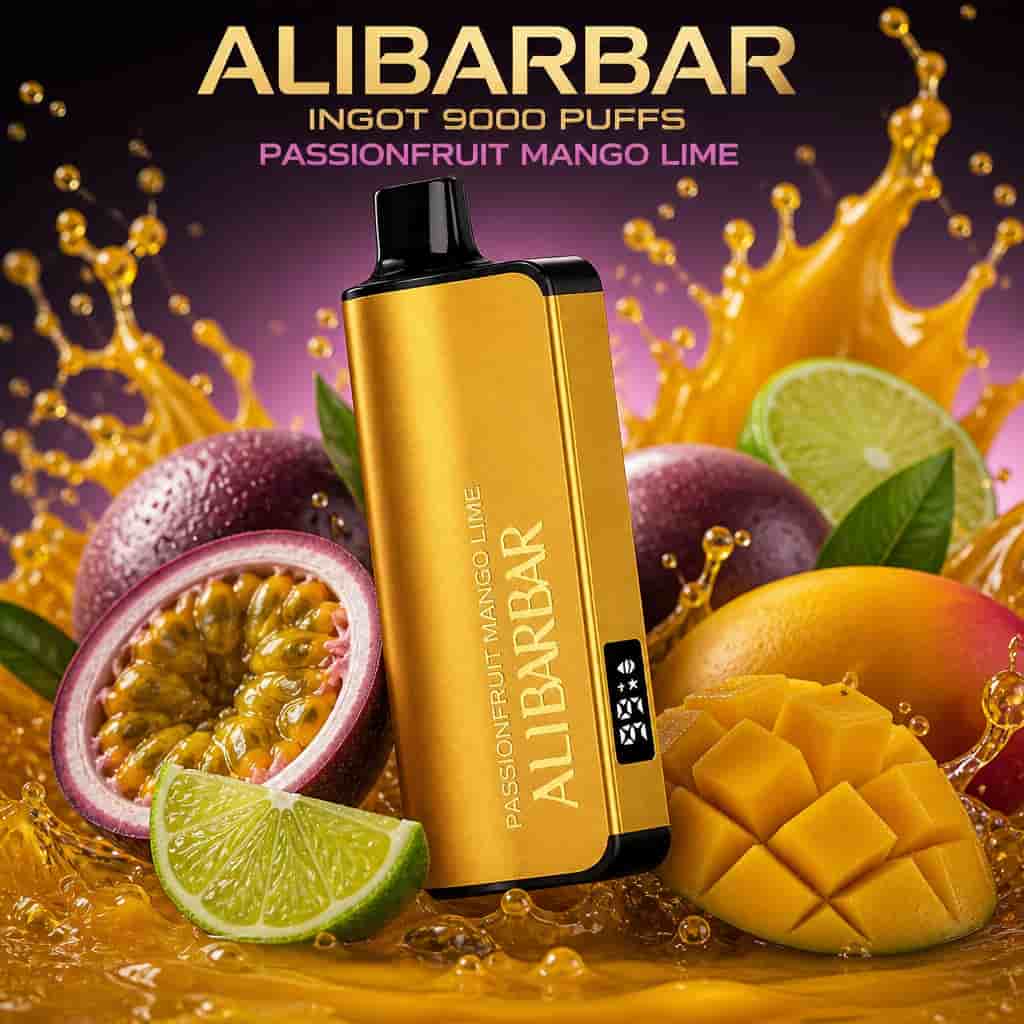ALIBARBAR INGOT 9000 PUFFS-Passionfruit Mango Lime